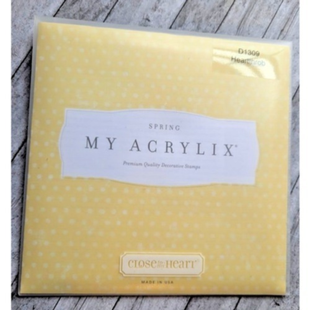 My Acrylix Close to My Heart Spring Heartthrob #D1309 Stamps Flourish Love